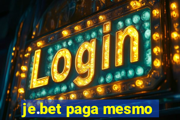 je.bet paga mesmo