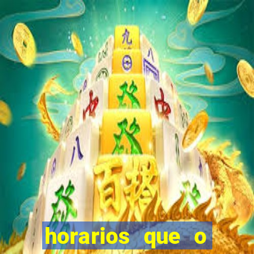 horarios que o fortune mouse paga