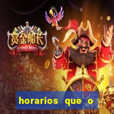 horarios que o fortune mouse paga