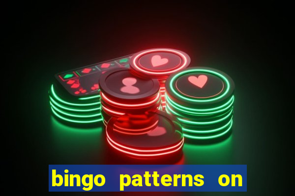 bingo patterns on slot machines