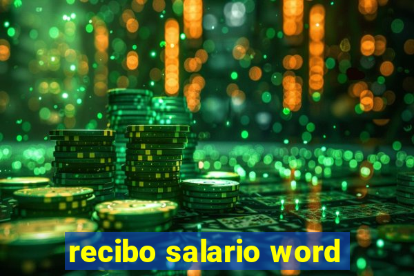 recibo salario word