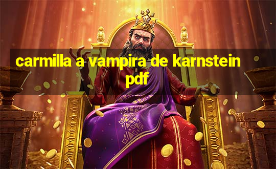 carmilla a vampira de karnstein pdf