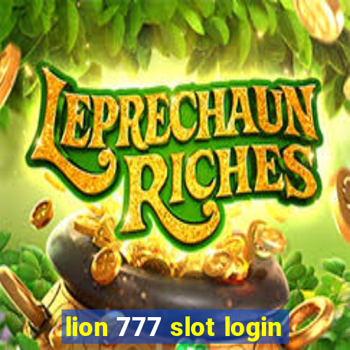 lion 777 slot login