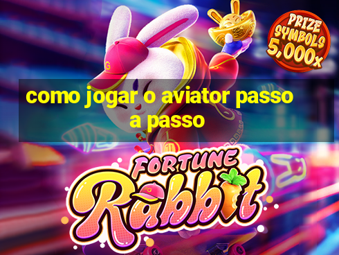 como jogar o aviator passo a passo