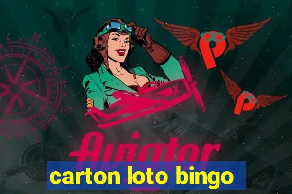 carton loto bingo