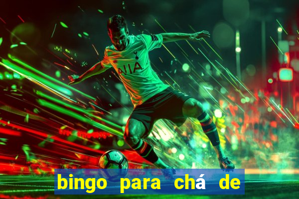 bingo para chá de bebê para imprimir grátis