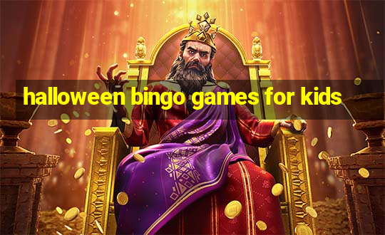 halloween bingo games for kids