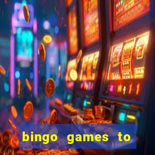 bingo games to play for free