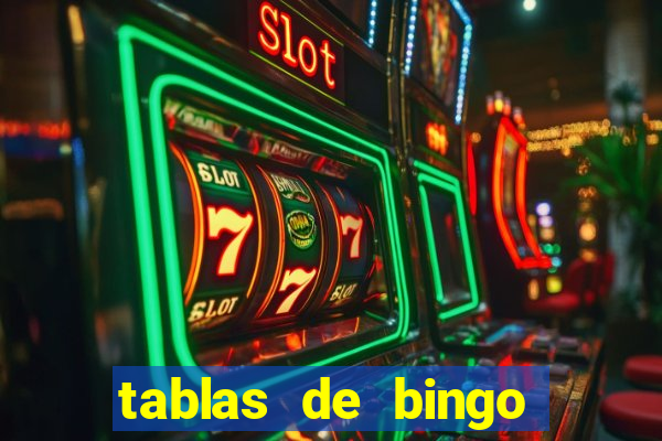 tablas de bingo para imprimir en excel