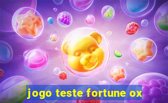 jogo teste fortune ox