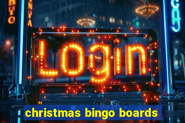 christmas bingo boards