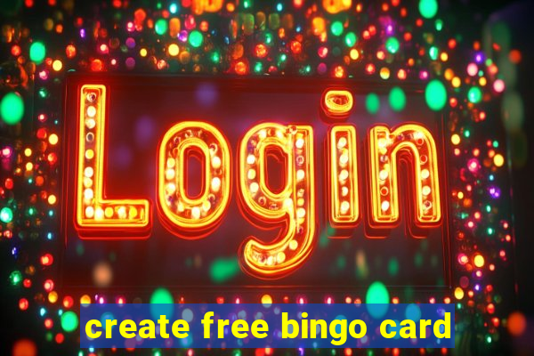 create free bingo card