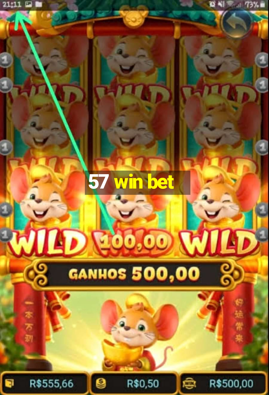 57 win bet