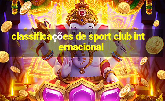 classificações de sport club internacional