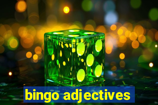 bingo adjectives