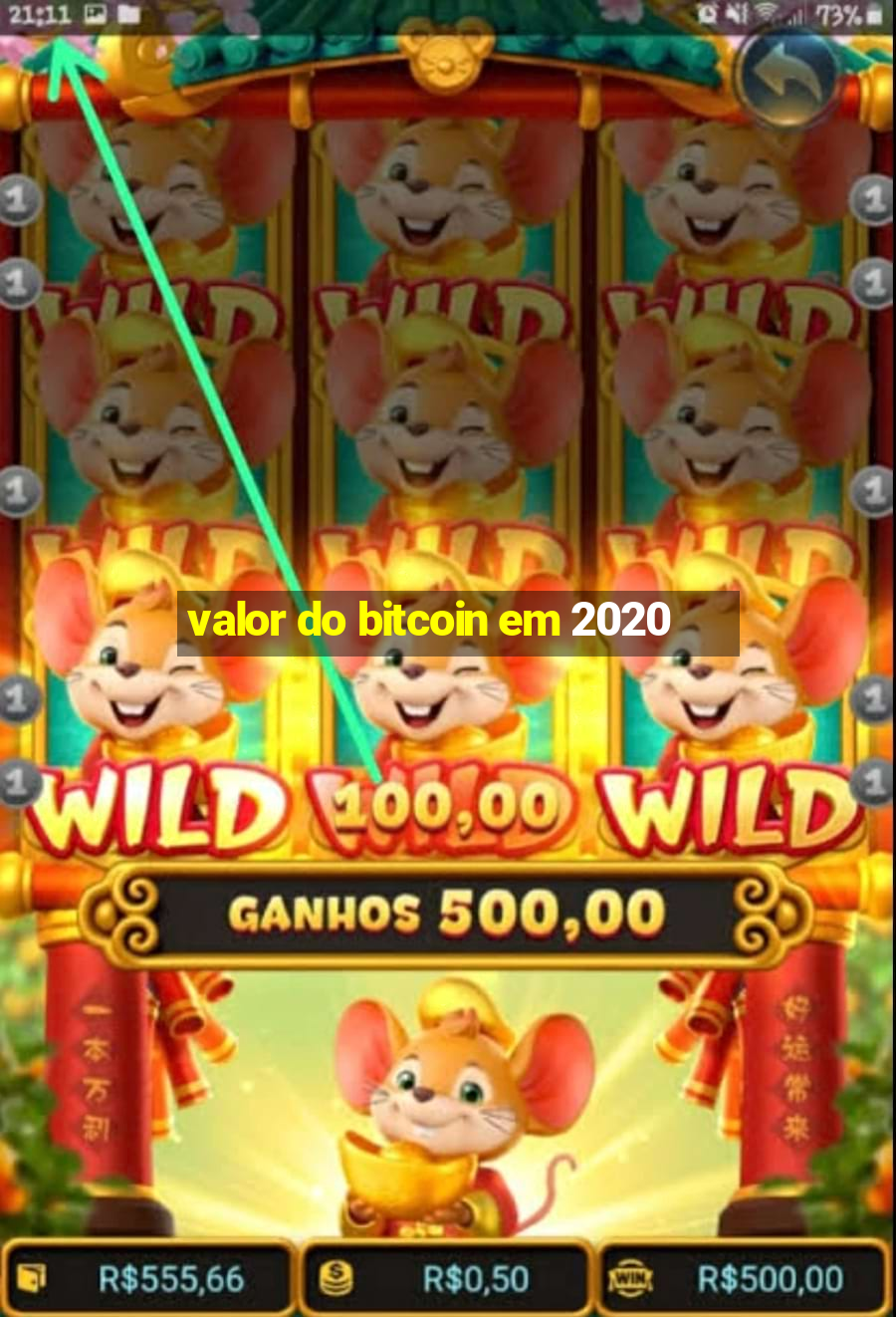 valor do bitcoin em 2020