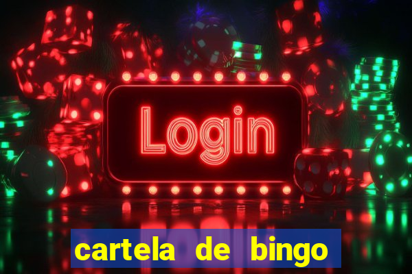 cartela de bingo da noiva para imprimir