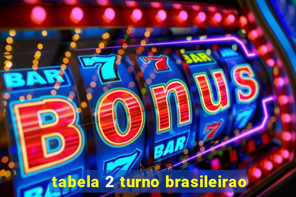 tabela 2 turno brasileirao