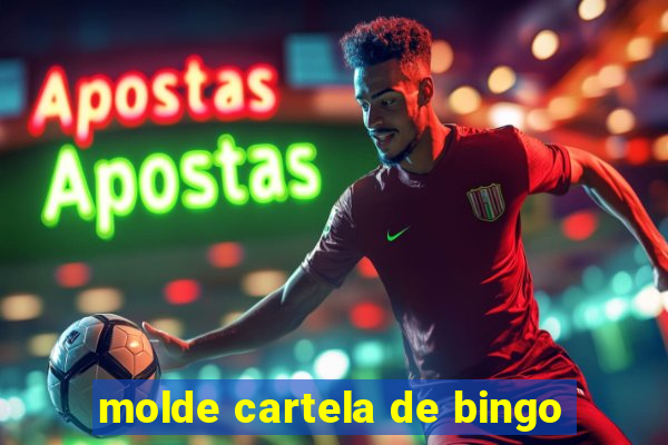 molde cartela de bingo