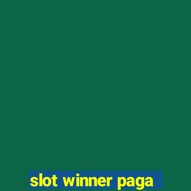 slot winner paga