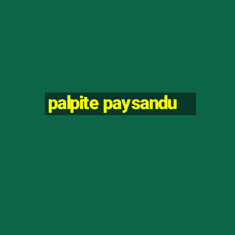 palpite paysandu