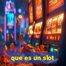 que es un slot