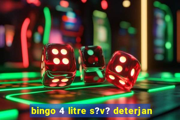 bingo 4 litre s?v? deterjan