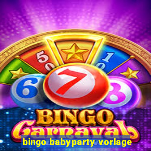 bingo babyparty vorlage