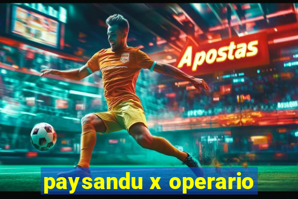 paysandu x operario