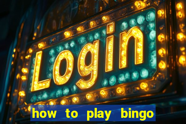 how to play bingo for money