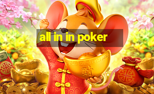 all in in poker