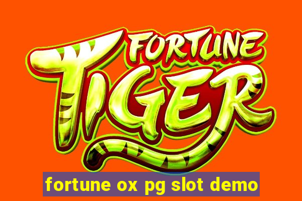 fortune ox pg slot demo