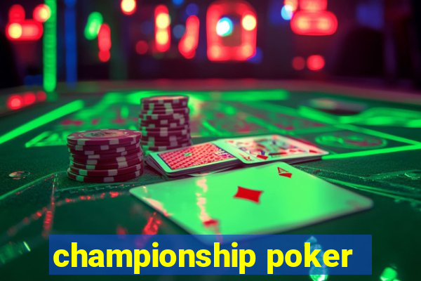 championship poker