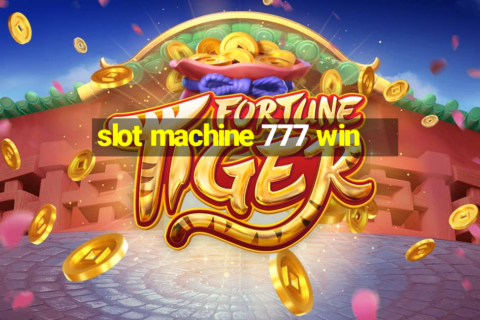 slot machine 777 win