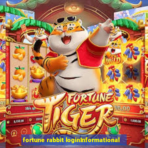 fortune rabbit loginInformational