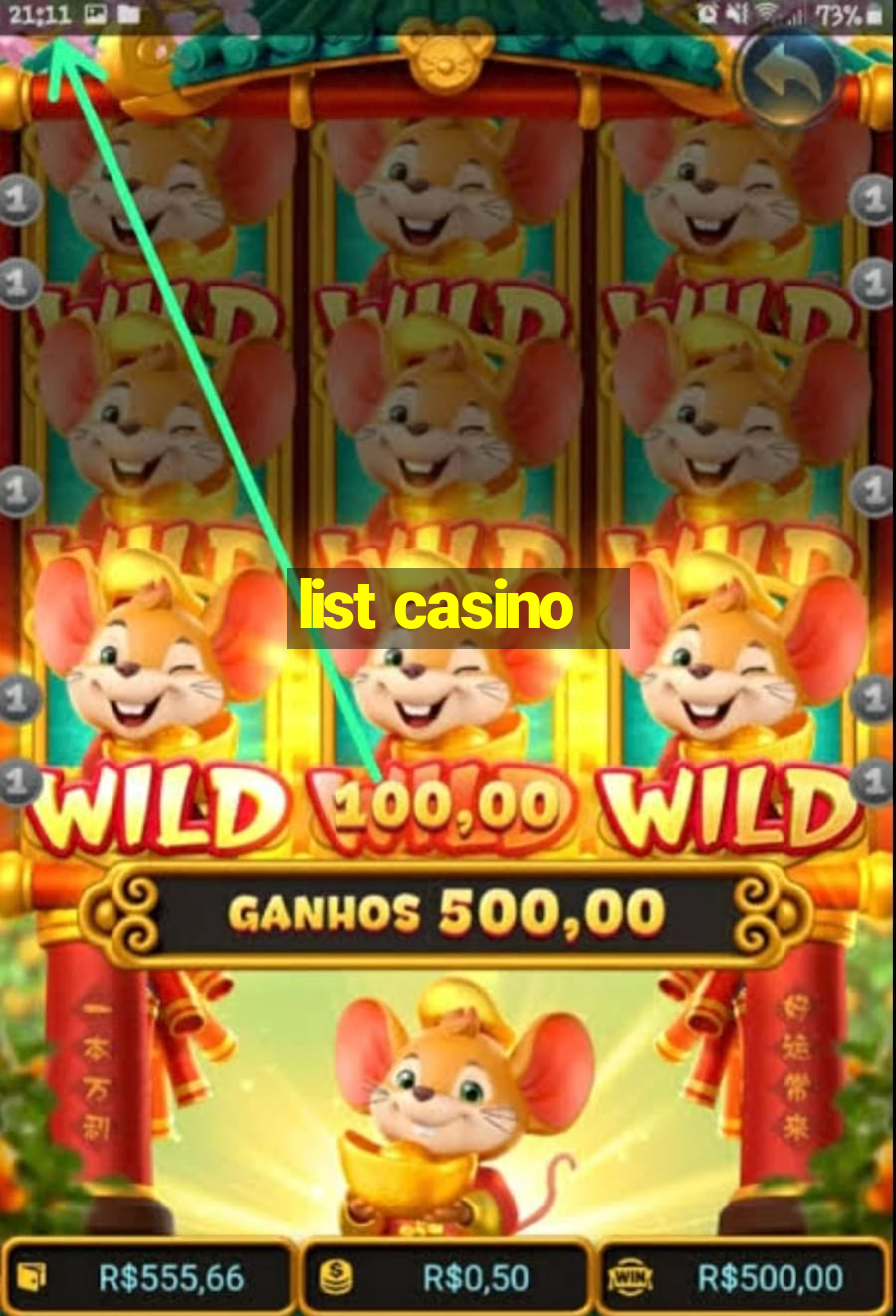 list casino