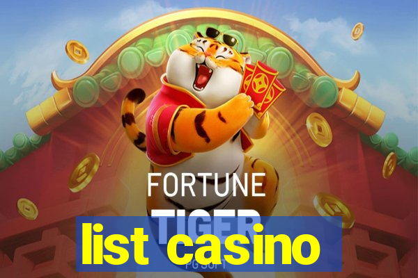 list casino