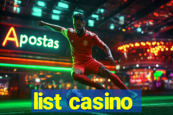 list casino