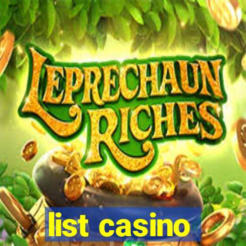 list casino