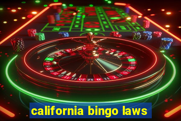 california bingo laws