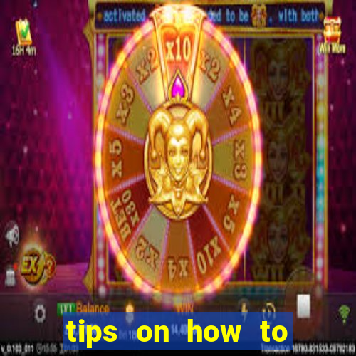 tips on how to win playing slot machines