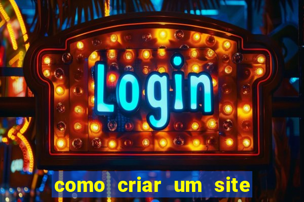 como criar um site de jogos