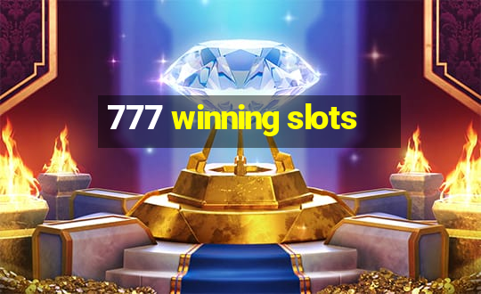 777 winning slots