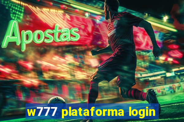 w777 plataforma login