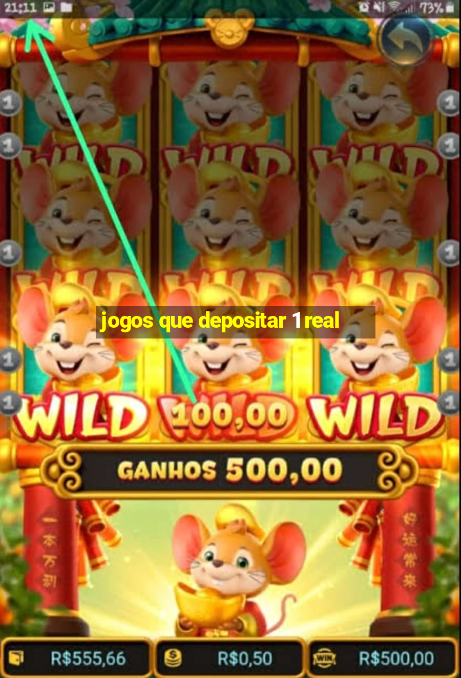 jogos que depositar 1 real