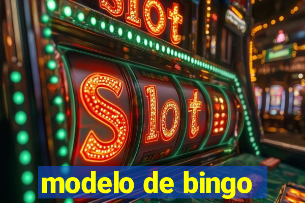 modelo de bingo