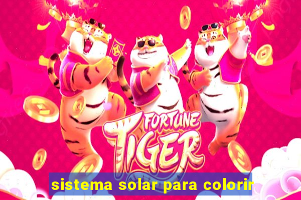 sistema solar para colorir