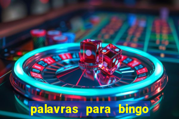 palavras para bingo cha de bebe