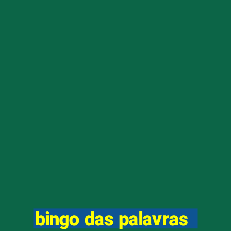 bingo das palavras