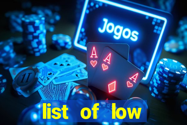 list of low volatility slot machines